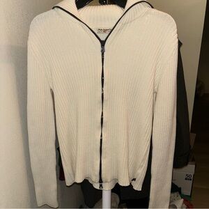 Polo by Ralph Lauren Off-White Hooded Cardigan